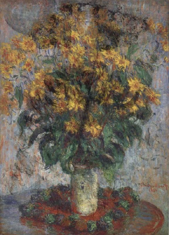 Claude Monet Jerusalem Artichoke Flowers china oil painting image